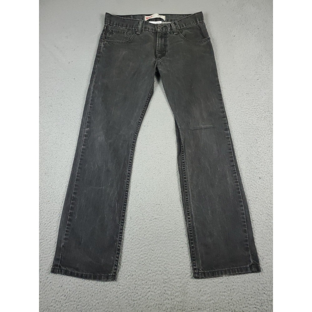 Levis 513 Jeans Mens 29x29 Gray Slim Straight Leg Denim Pants